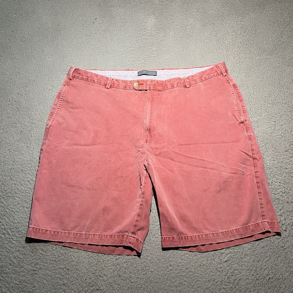 Peter Millar Shorts Mens 40 Pink Chino Pima Cotton Flat Front Golf Casual Pocket